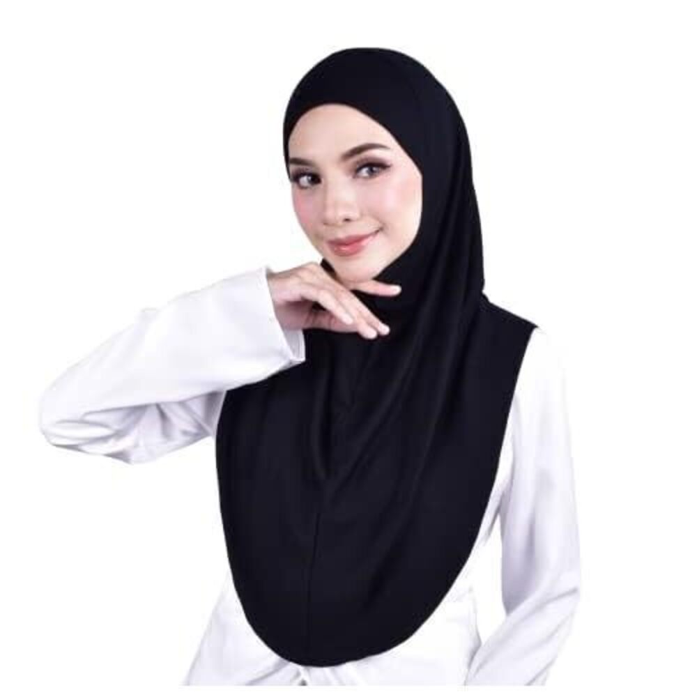 2489 Mu Lan 1-pleated Instant Hijab | Handmade From Rib Cotton One Piece